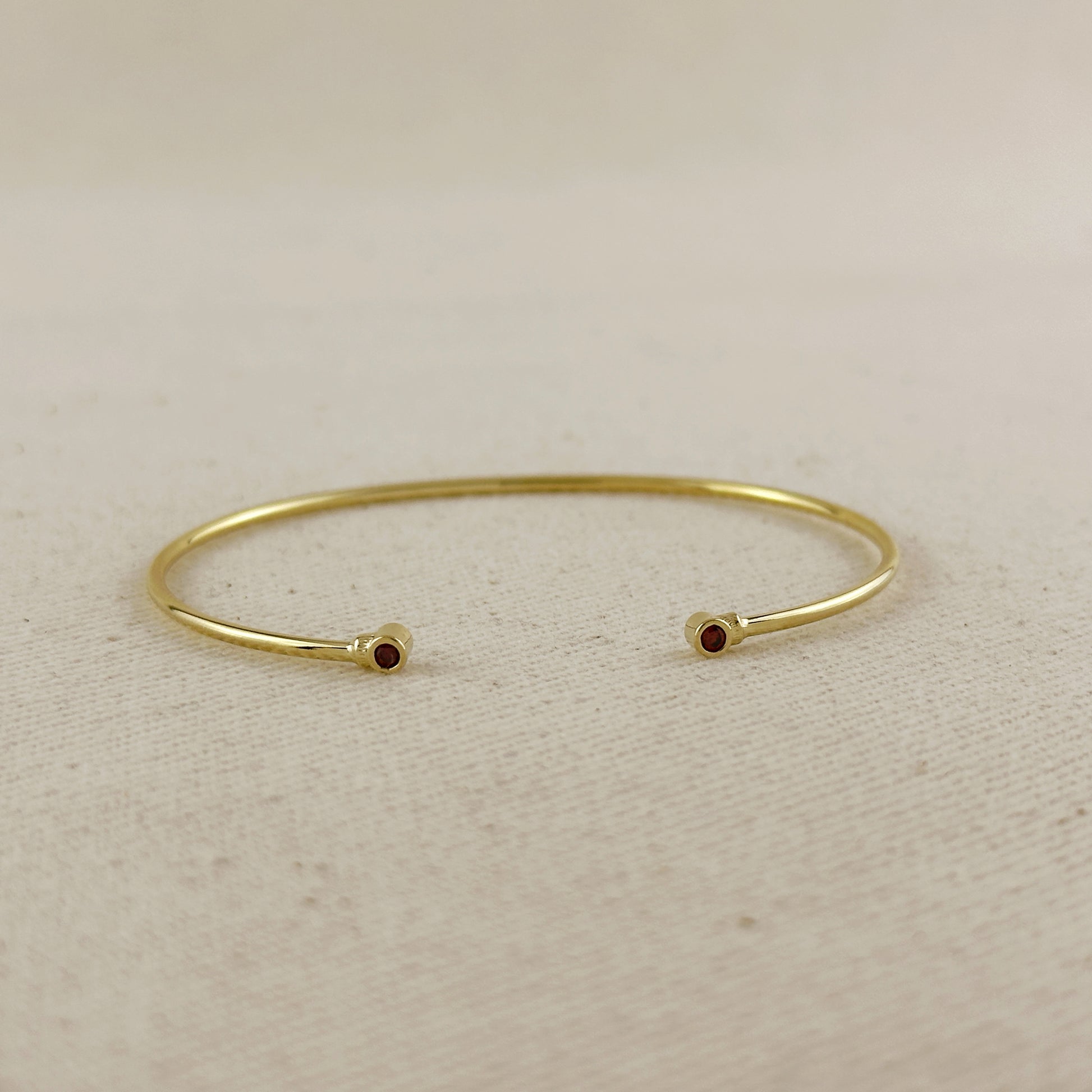 18k Gold Filled Open CZ Cuff Bracelet