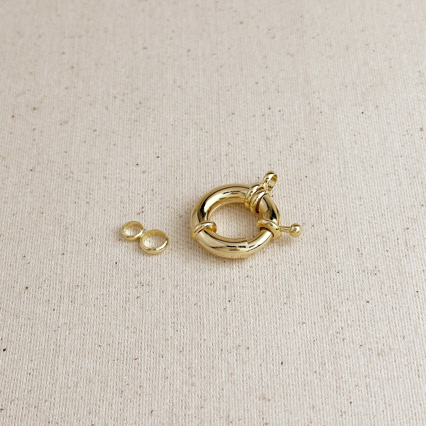 18k Gold Filled 21mm Spring Ring Clasp