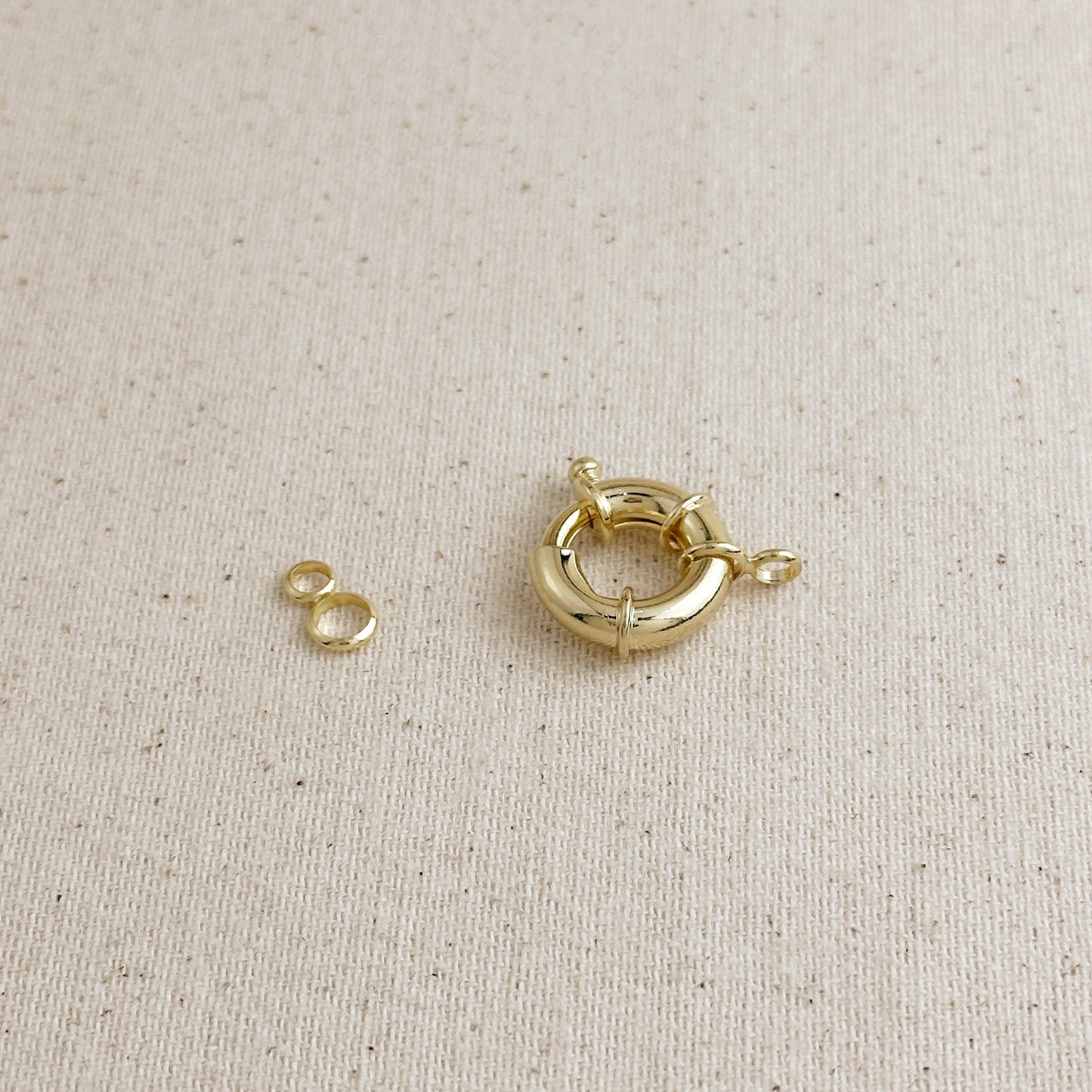 18k Gold Filled 17mm Spring Ring Clasp