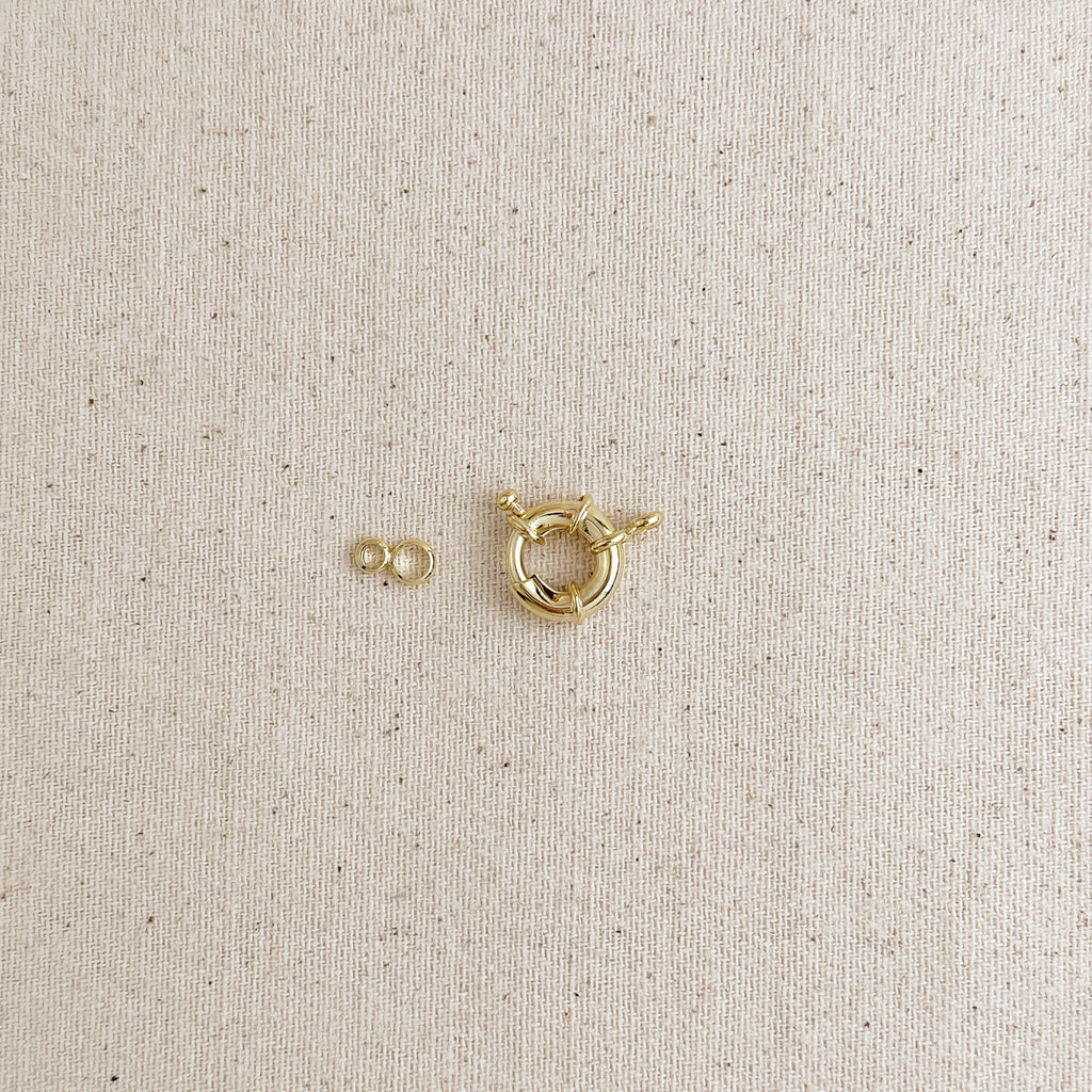 18k Gold Filled 13mm Spring Ring Clasp