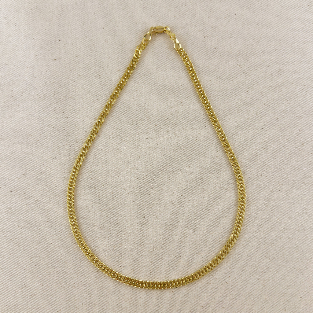 18k Gold Filled Curb Chain 4.0mm