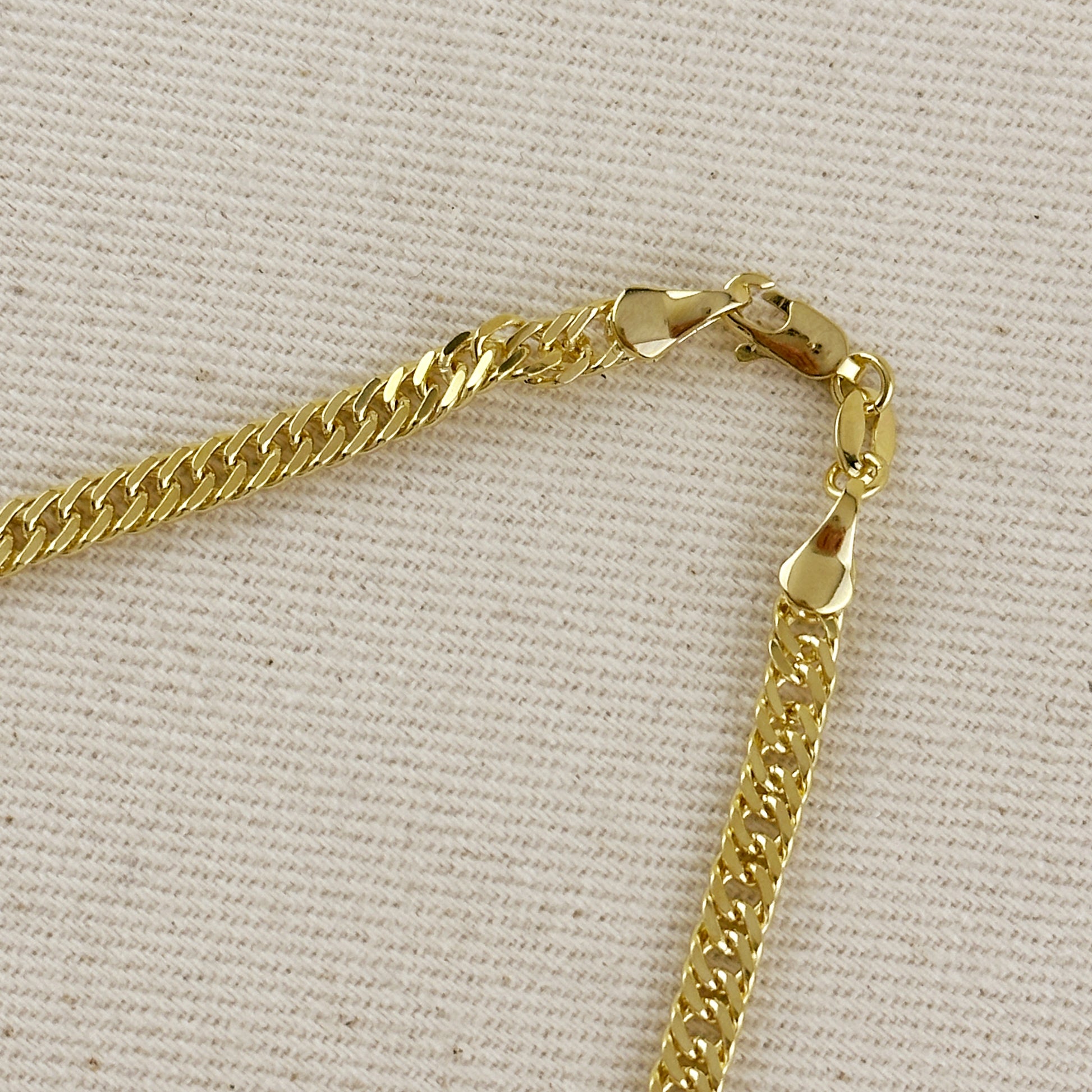 18k Gold Filled Curb Chain 4.0mm