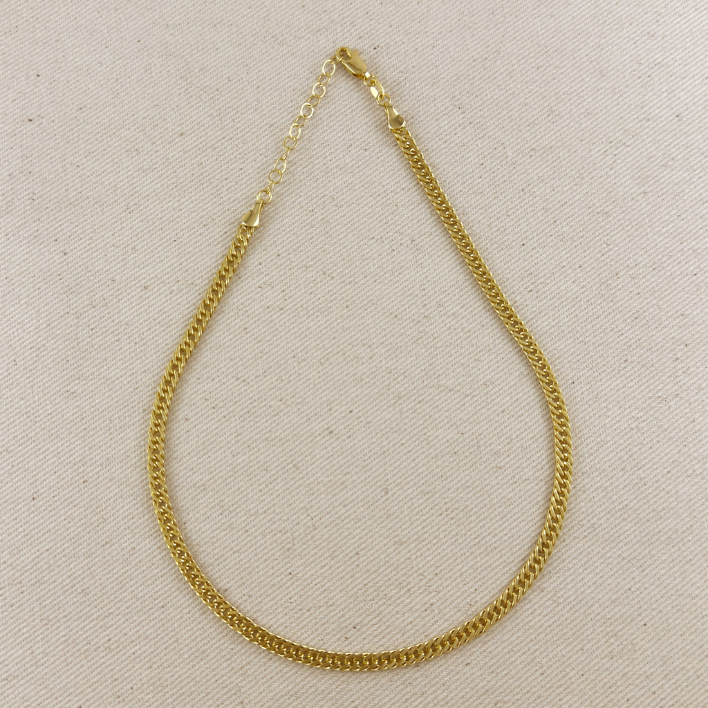 18k Gold Filled Curb Chain 4.0mm