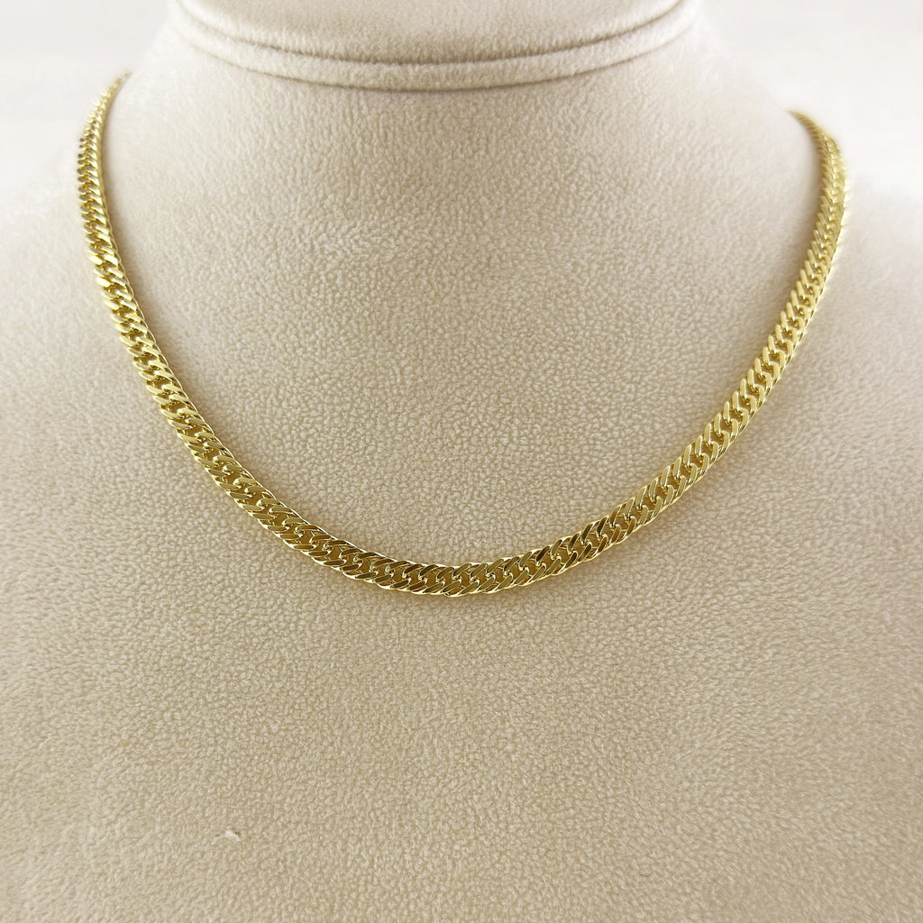 18k Gold Filled Curb Chain 4.0mm