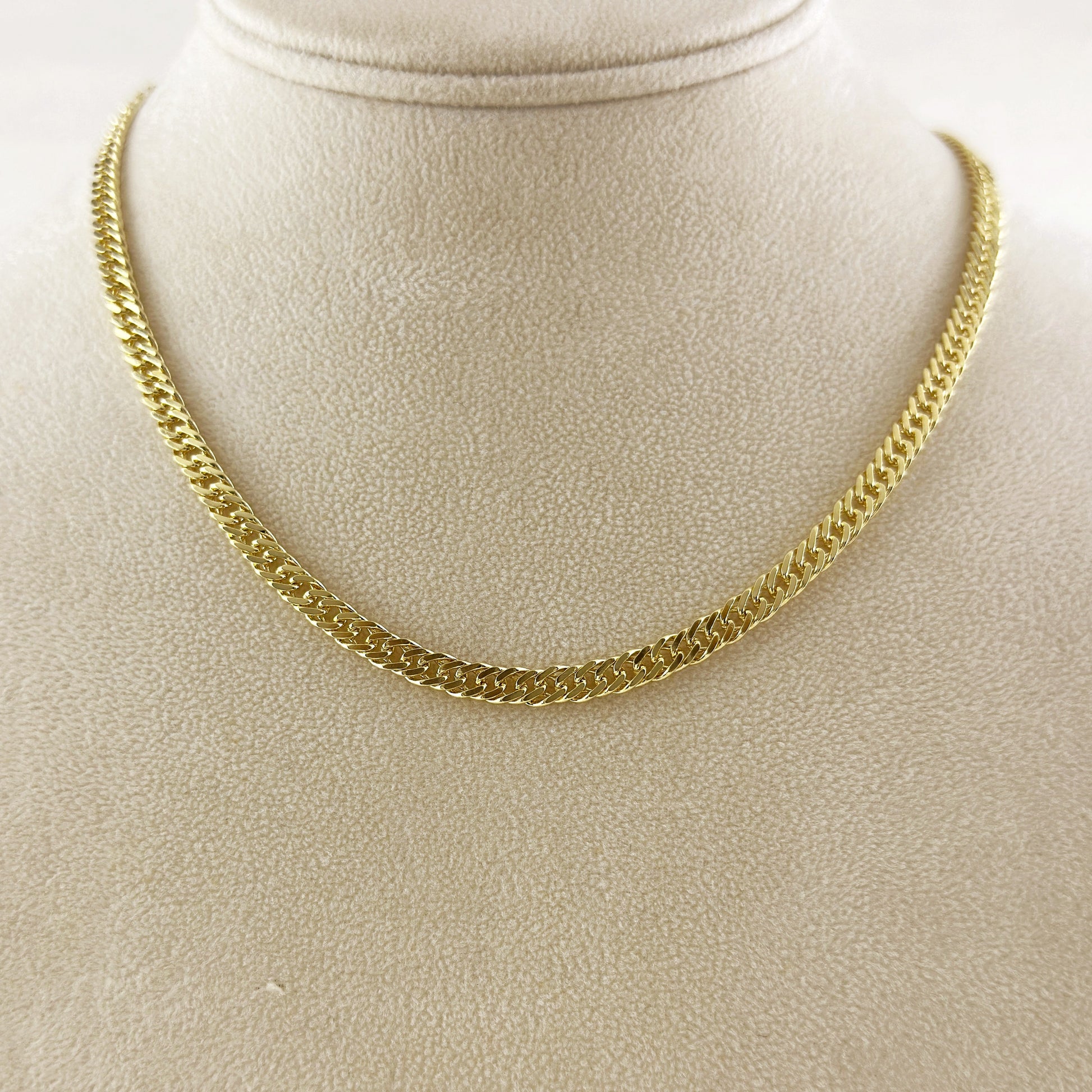 18k Gold Filled Curb Chain 4.0mm