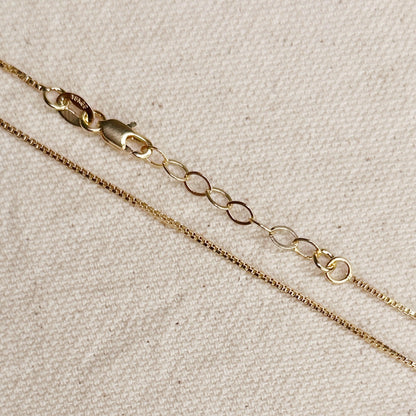 1mm Box Chain Bracelet