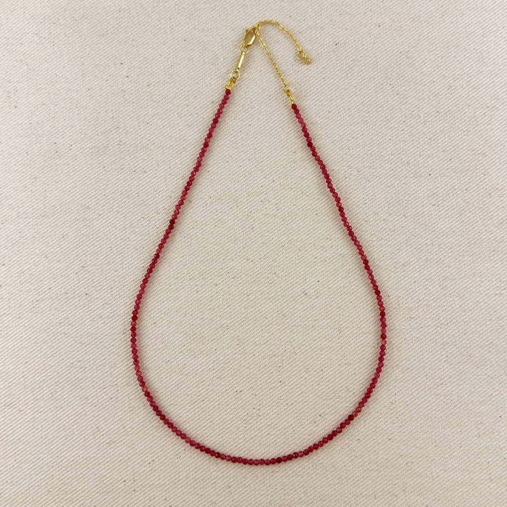 Ruby Jade Necklace