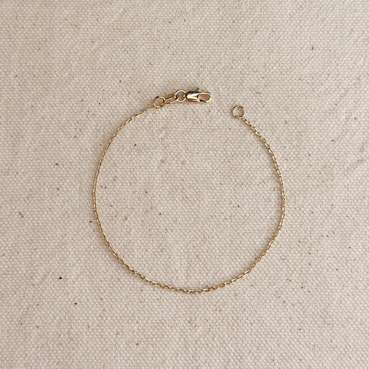 0.9mm Link Chain Bracelet