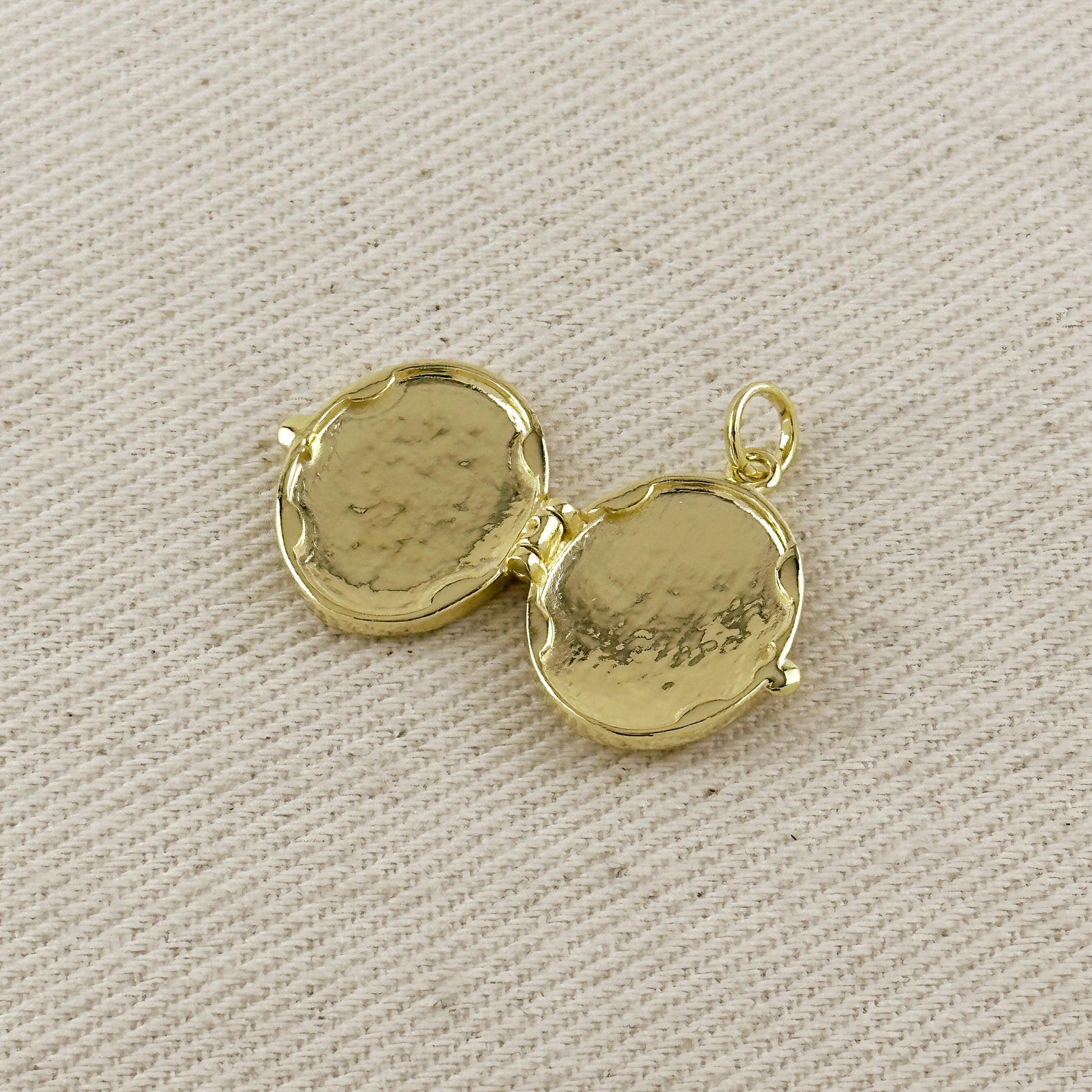 18k Gold Filled Lady of Grace Locket Pendant