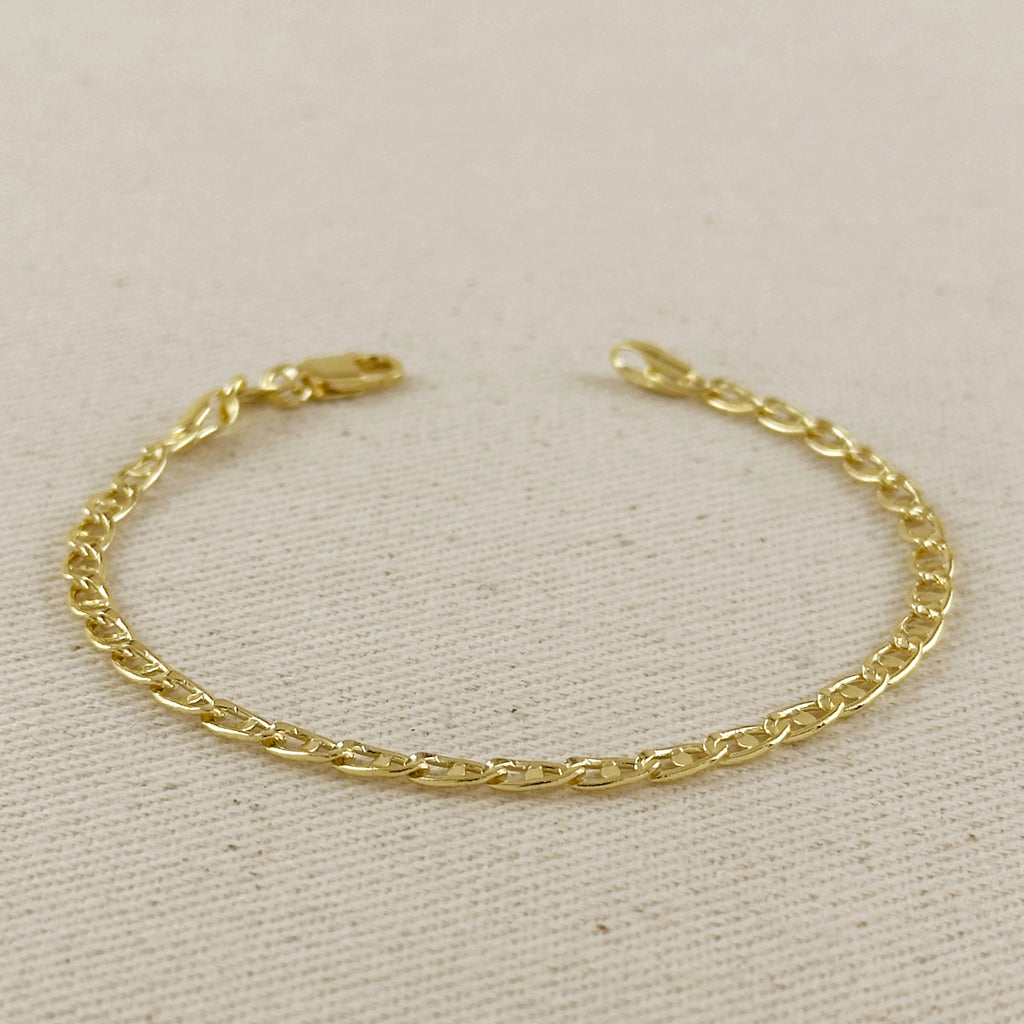 Fancy Mariner 18k Gold Filled Bracelet