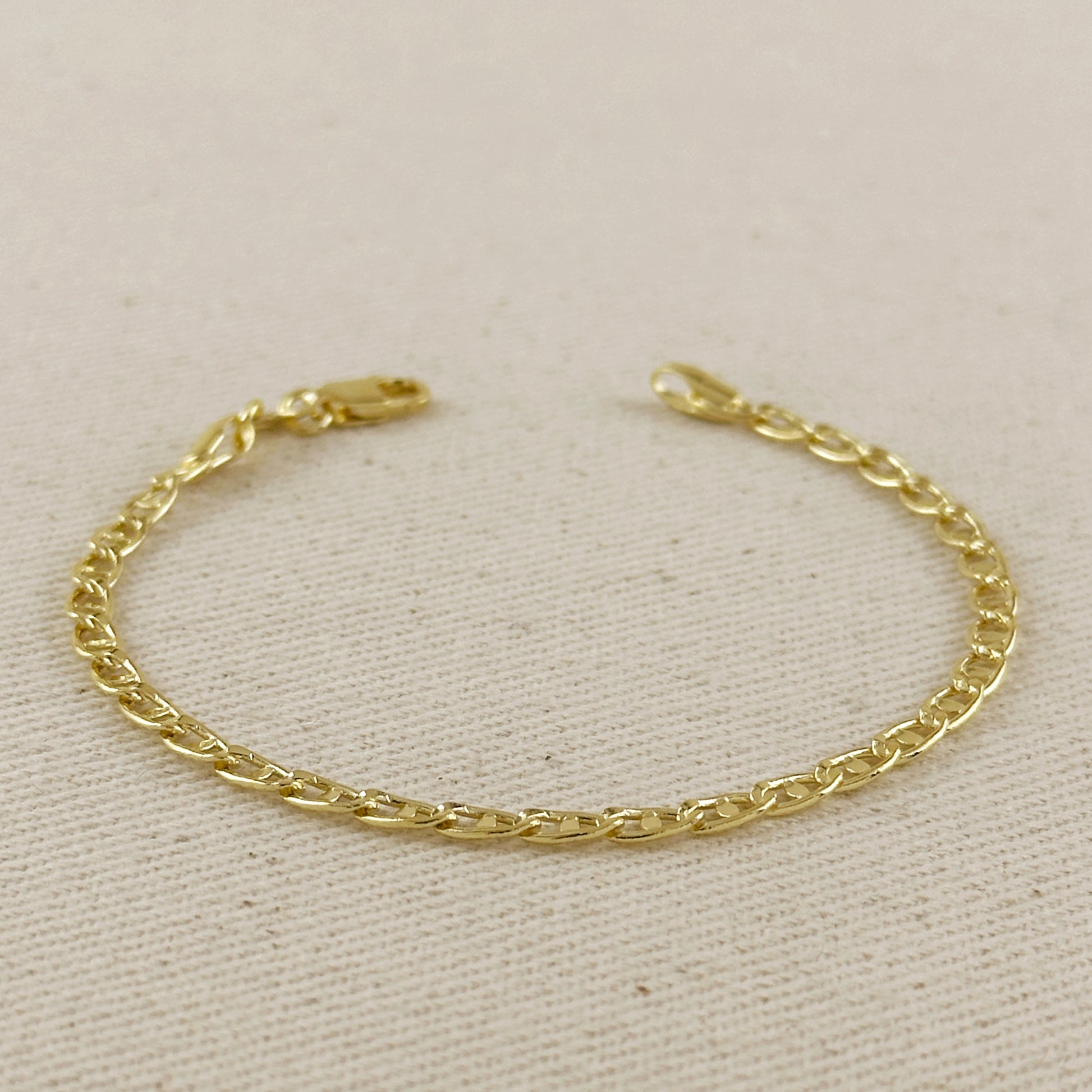 Fancy Mariner 18k Gold Filled Bracelet