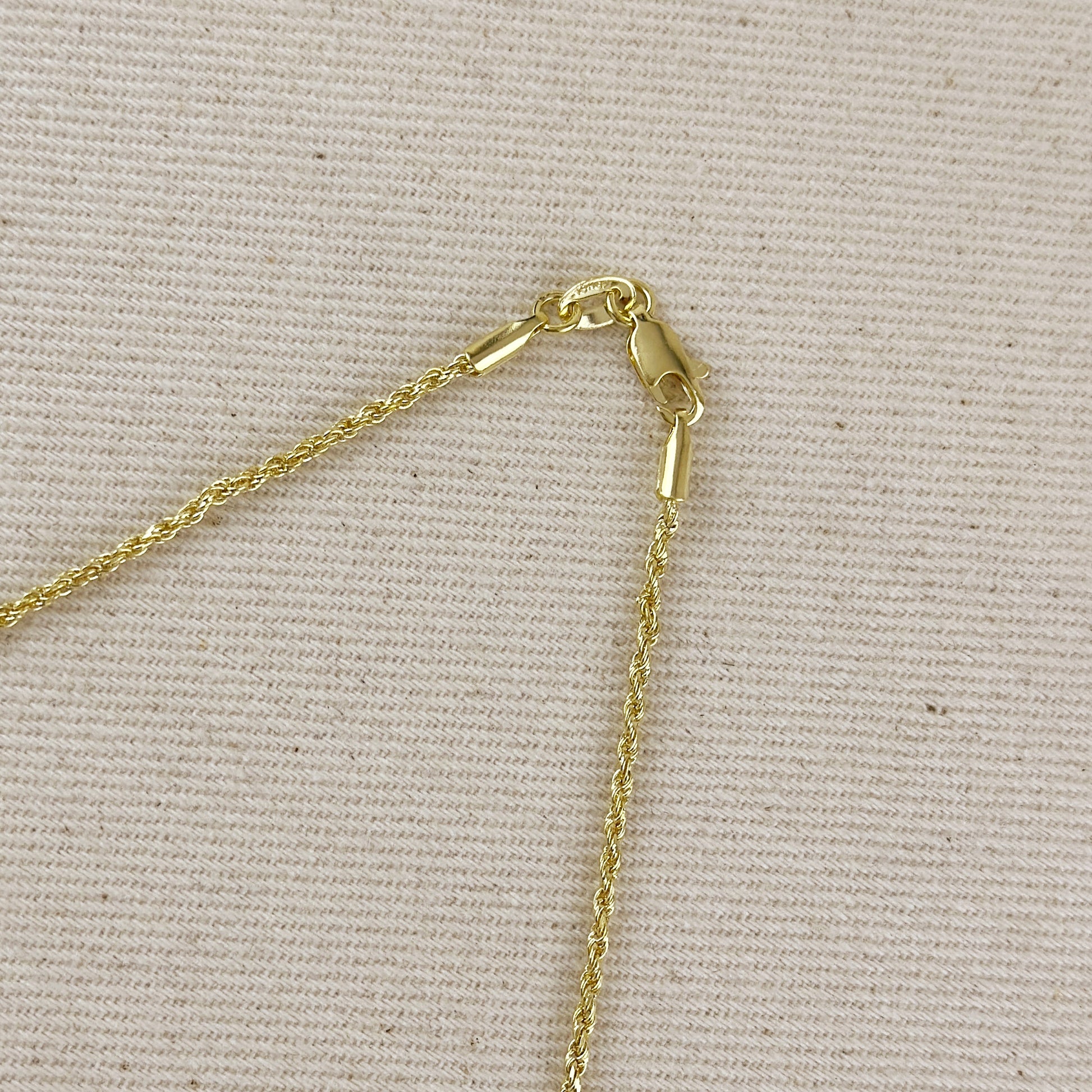 18k Gold Filled 1.7mm Rope Chain