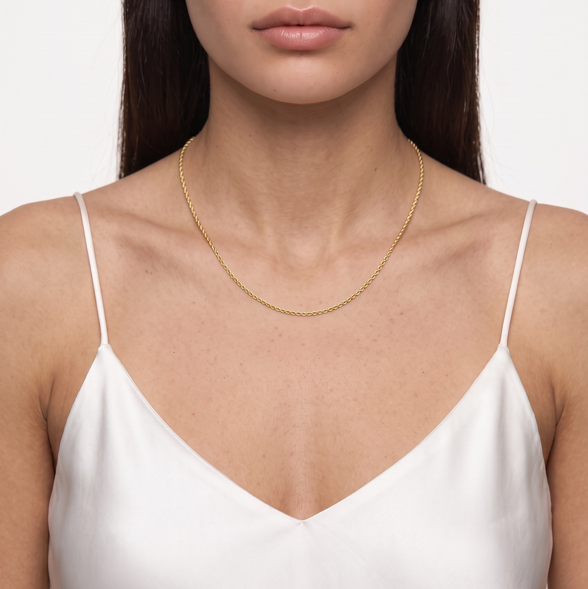 18k Gold Filled 1.7mm Rope Chain