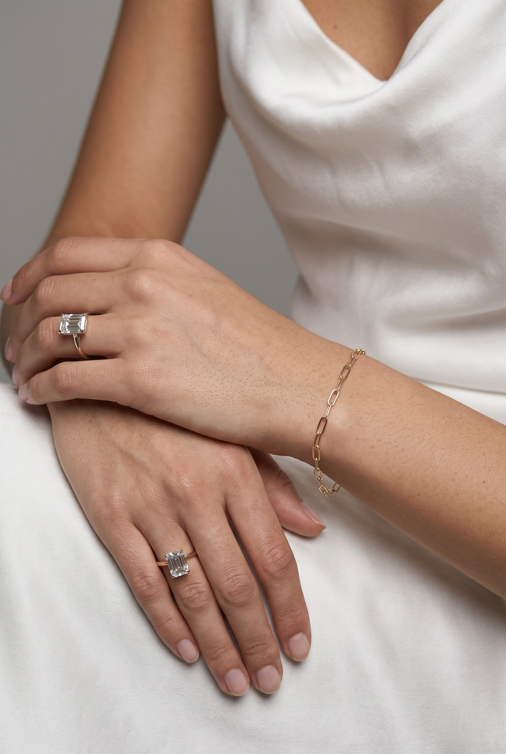 18k Gold Filled Simple Paperclip Link Chain Bracelet