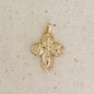 18k Gold Filled Catholic Four-Way Cross Pendant