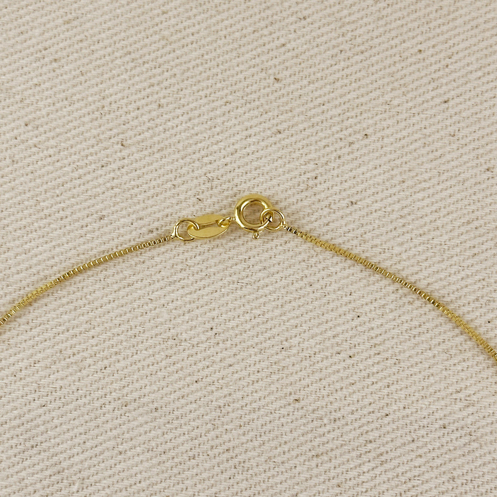 18k Gold Filled Pave Link Necklace