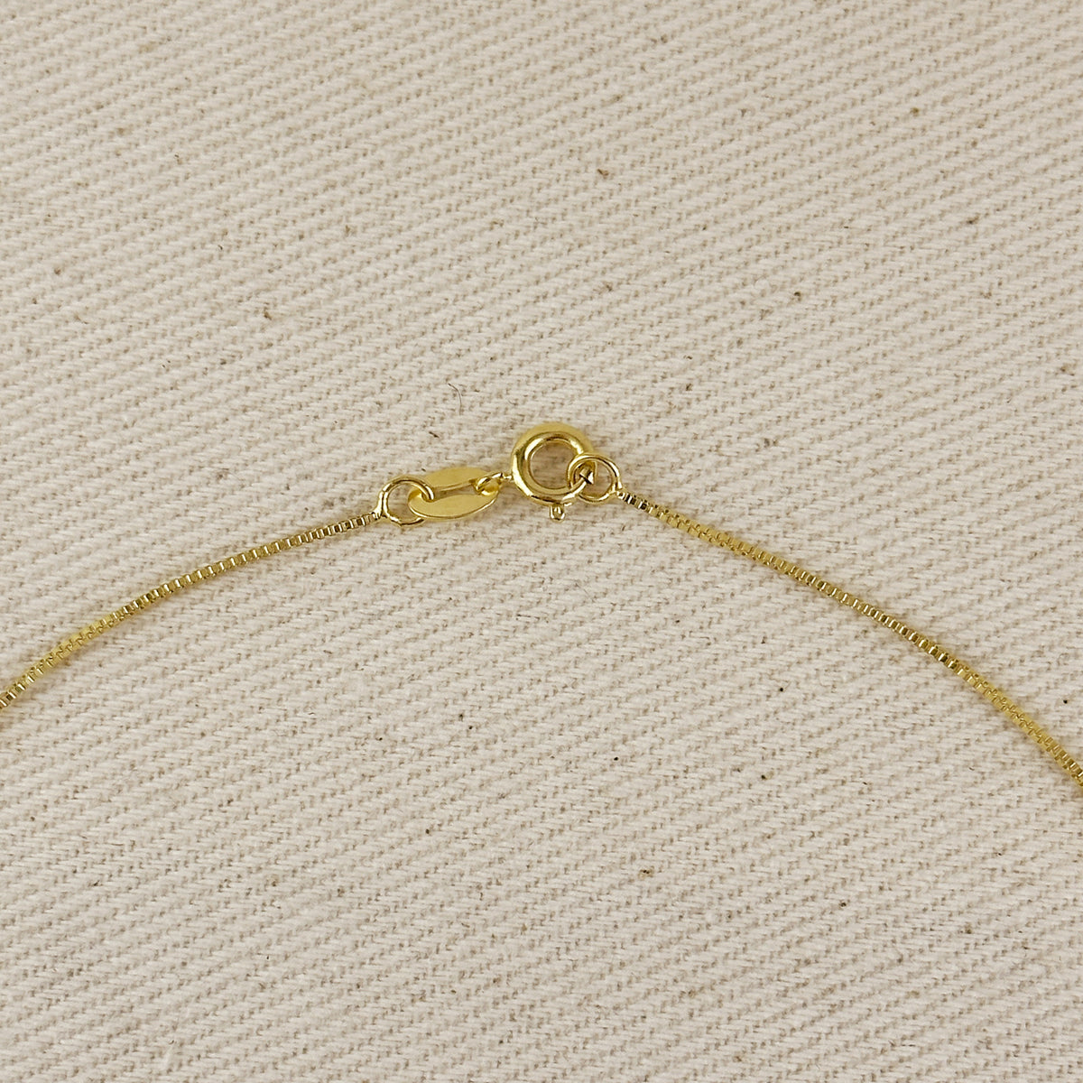 18k Gold Filled Pave Link Necklace