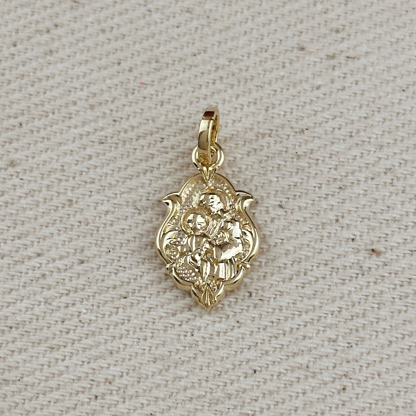 18k Gold Filled Saint Christopher Pendant