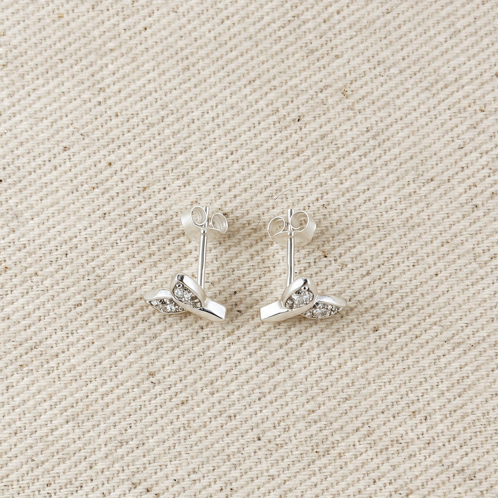 .925 Sterling Silver Mermaid Tail Stud