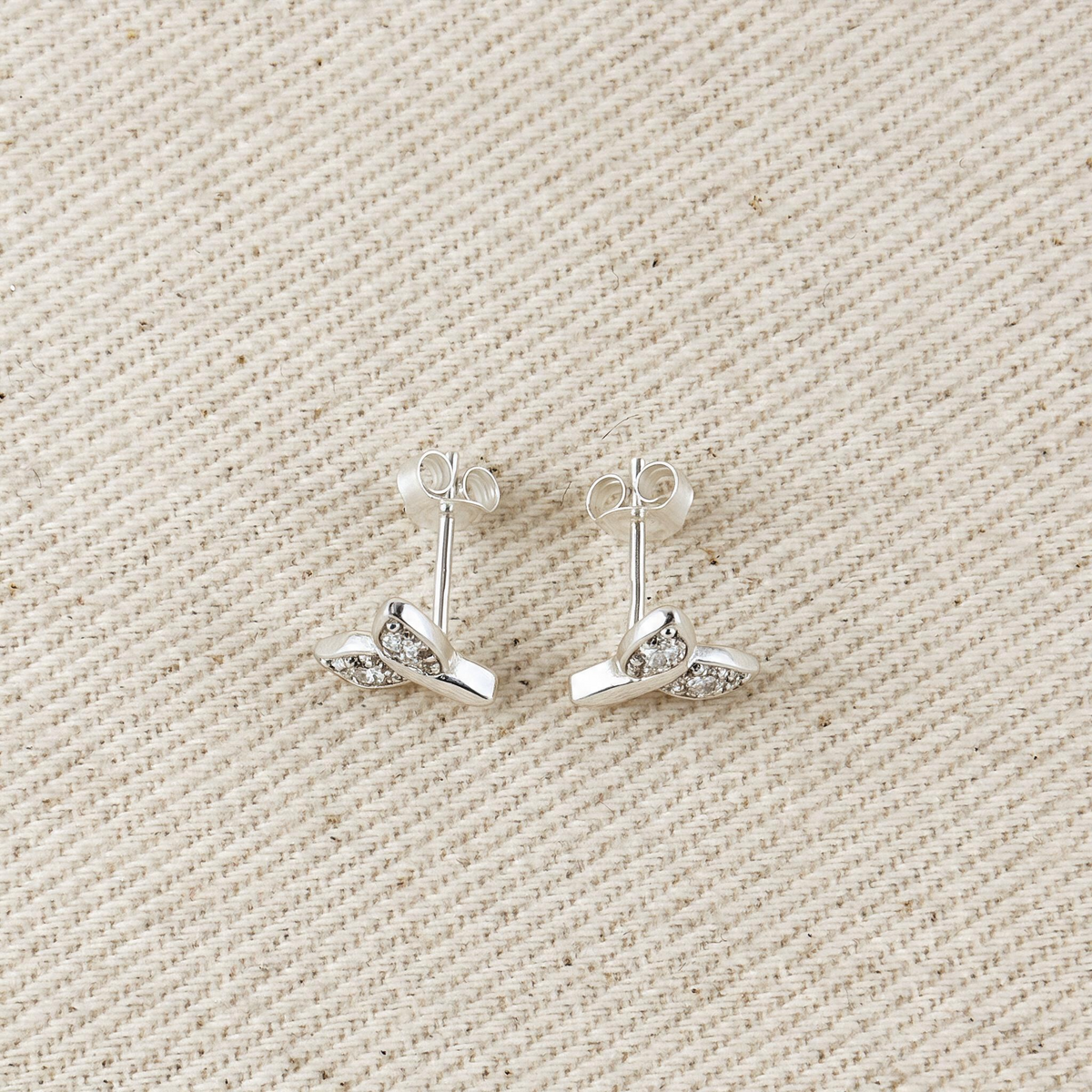 .925 Sterling Silver Mermaid Tail Stud