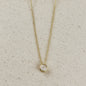 18k Gold Filled Solitaire CZ Necklace