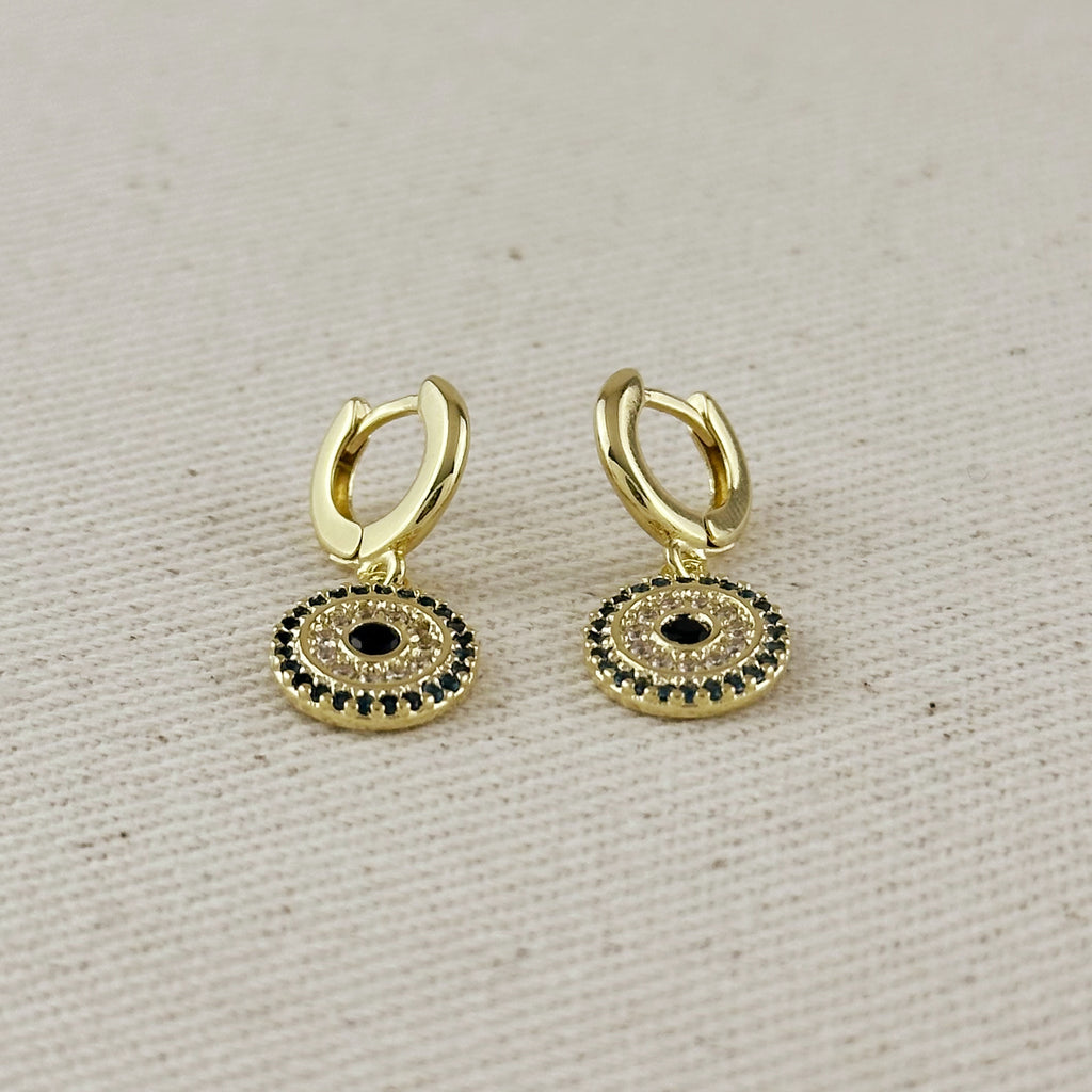 18k Gold Filled Protection Mandala Earrings