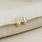 18k Gold Filled 15mm Teardrop Stud Earrings