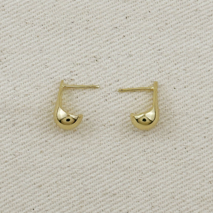 18k Gold Filled 15mm Teardrop Stud Earrings