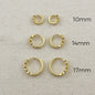 18k Gold Filled Stars Clicker Hoop Earrings