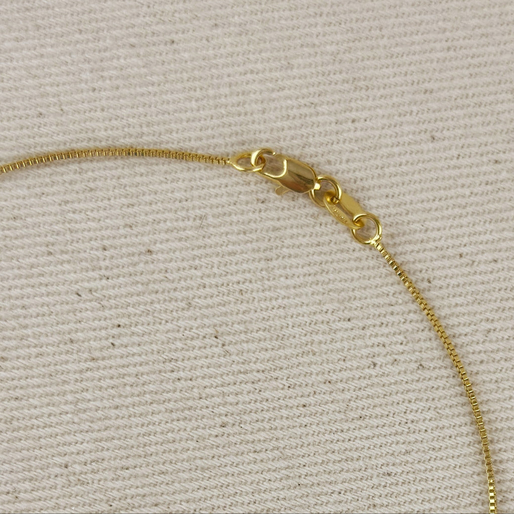 18k Gold Filled Pearl & Crystal Charm Necklace