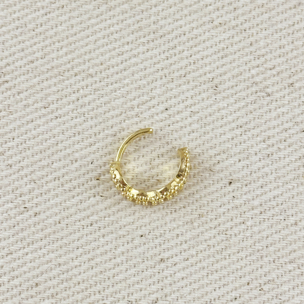 18k Gold Filled Cubic Zirconia Ear Cuff