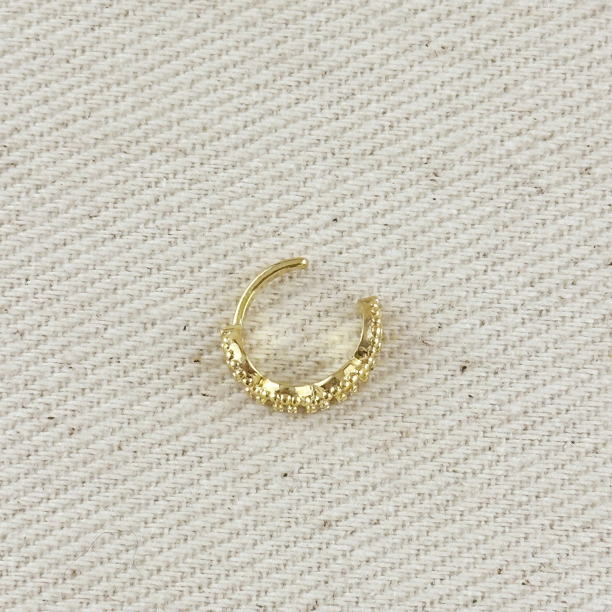 18k Gold Filled Cubic Zirconia Ear Cuff