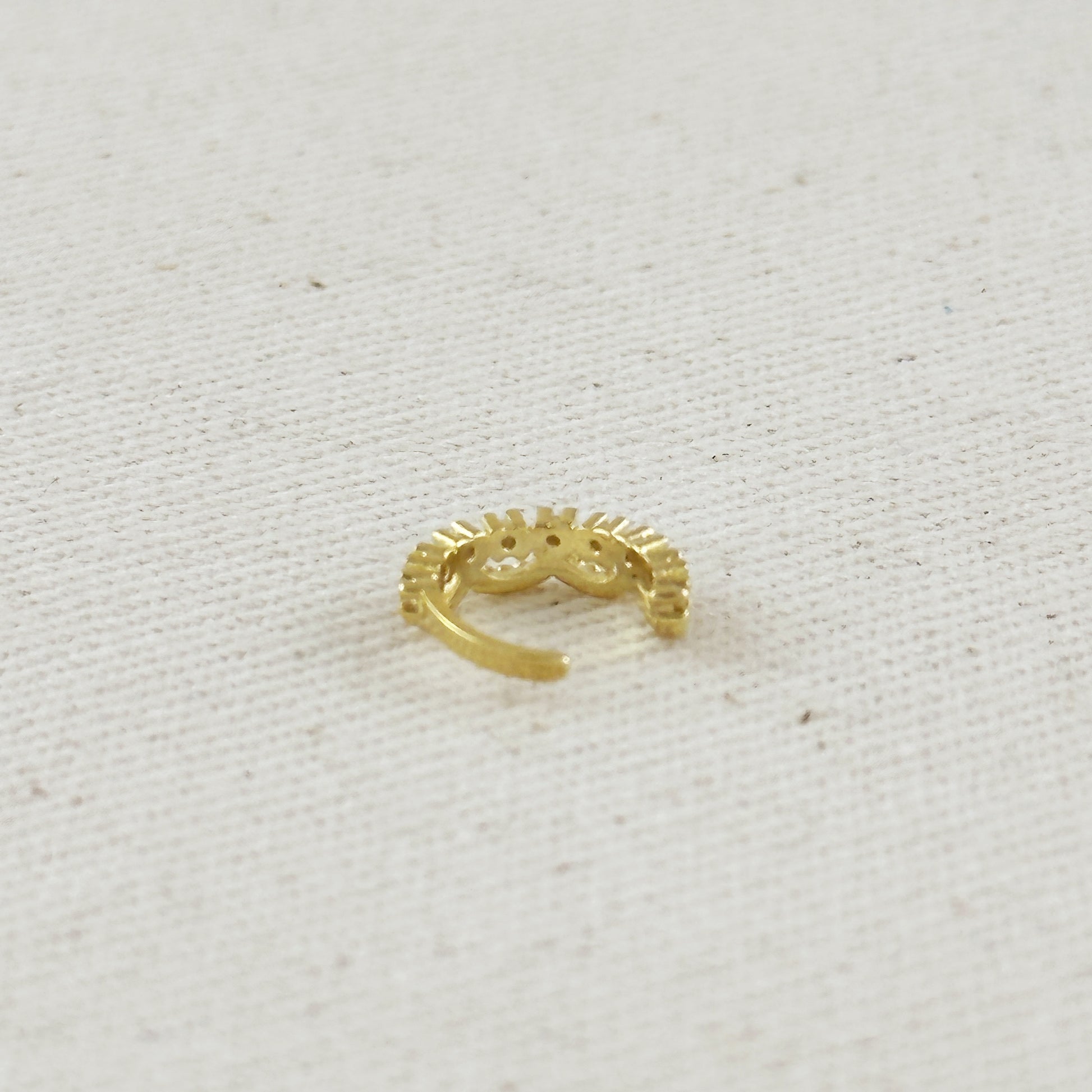 18k Gold Filled Cubic Zirconia Ear Cuff