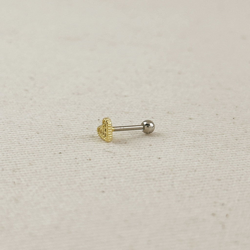 18k Gold Filled CZ Piercing Stud