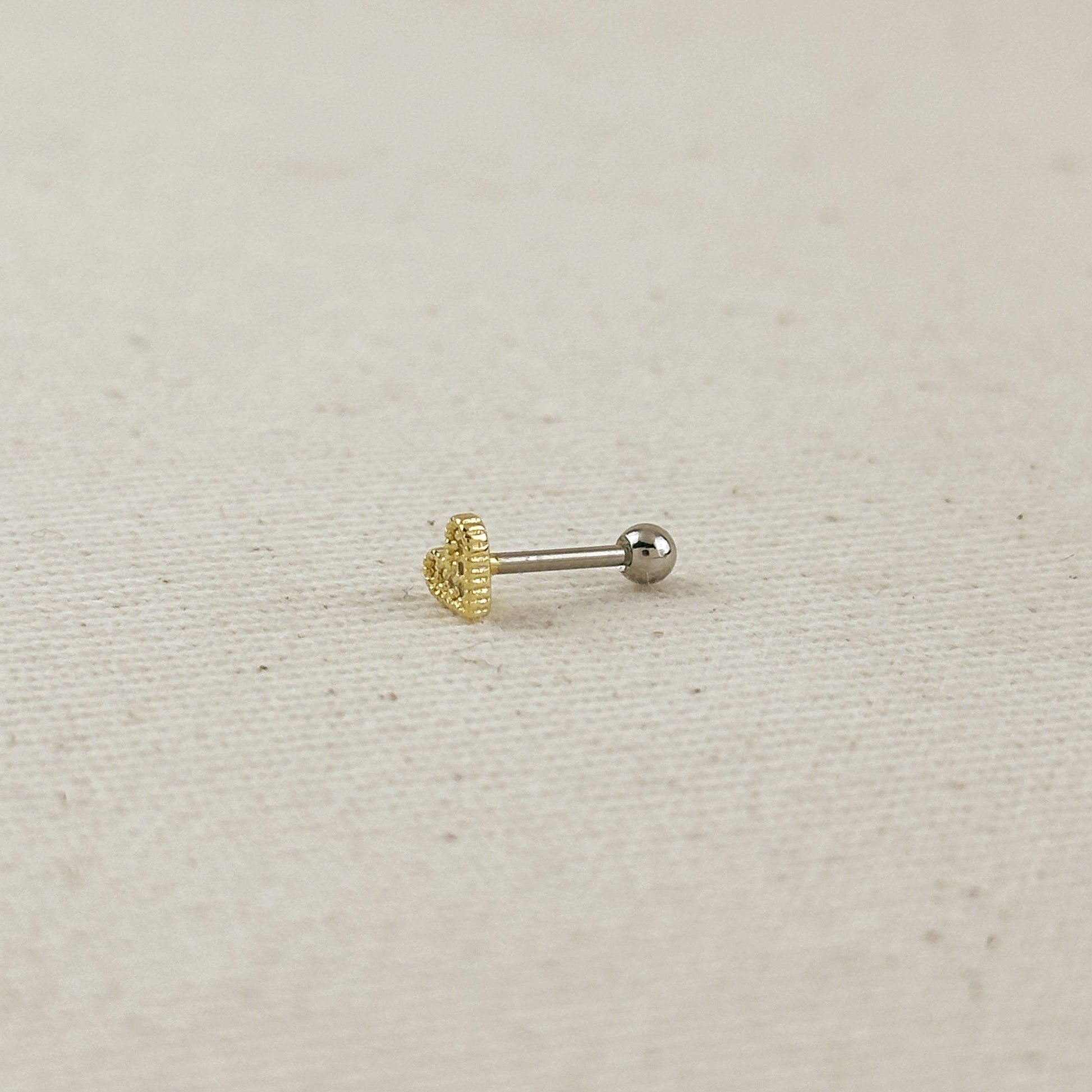 18k Gold Filled CZ Piercing Stud