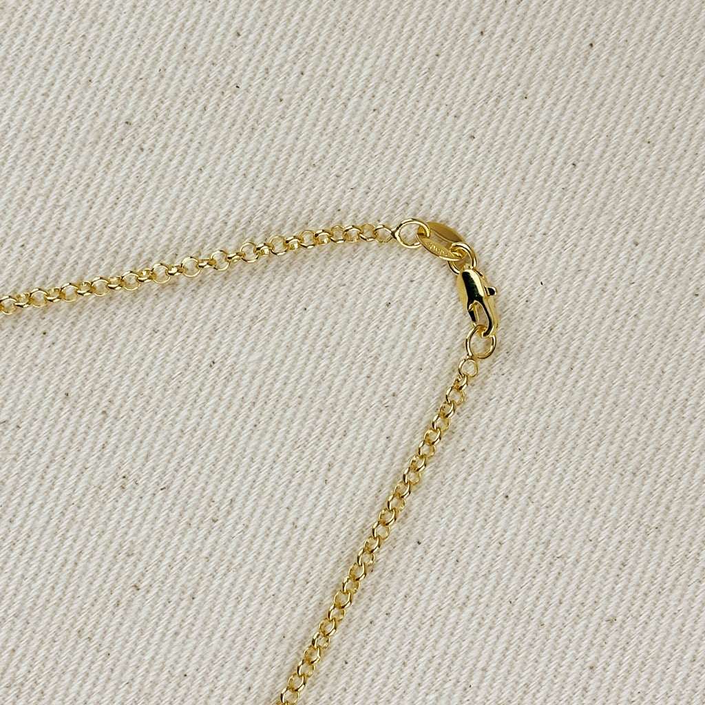 18k Gold Filled 2.5mm Rolo Chain in 16", 18", 20", 24"