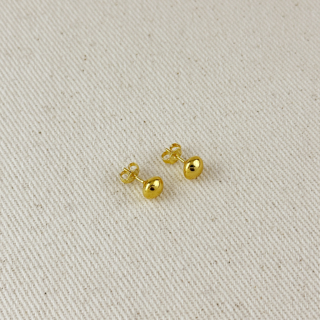 6.5mm Disc Ball Stud Earrings
