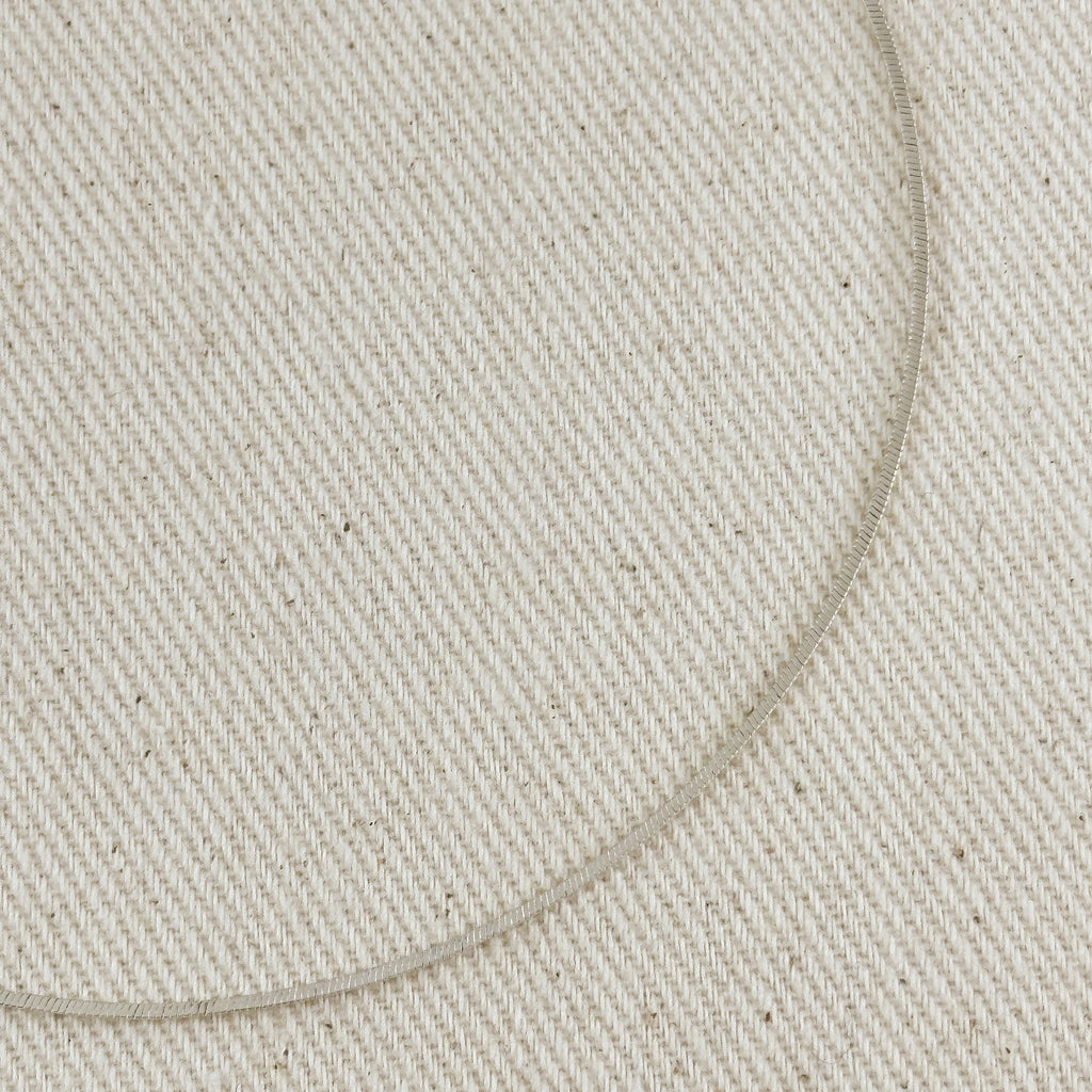 Sterling Silver Square Herringbone Chain 1.0mm