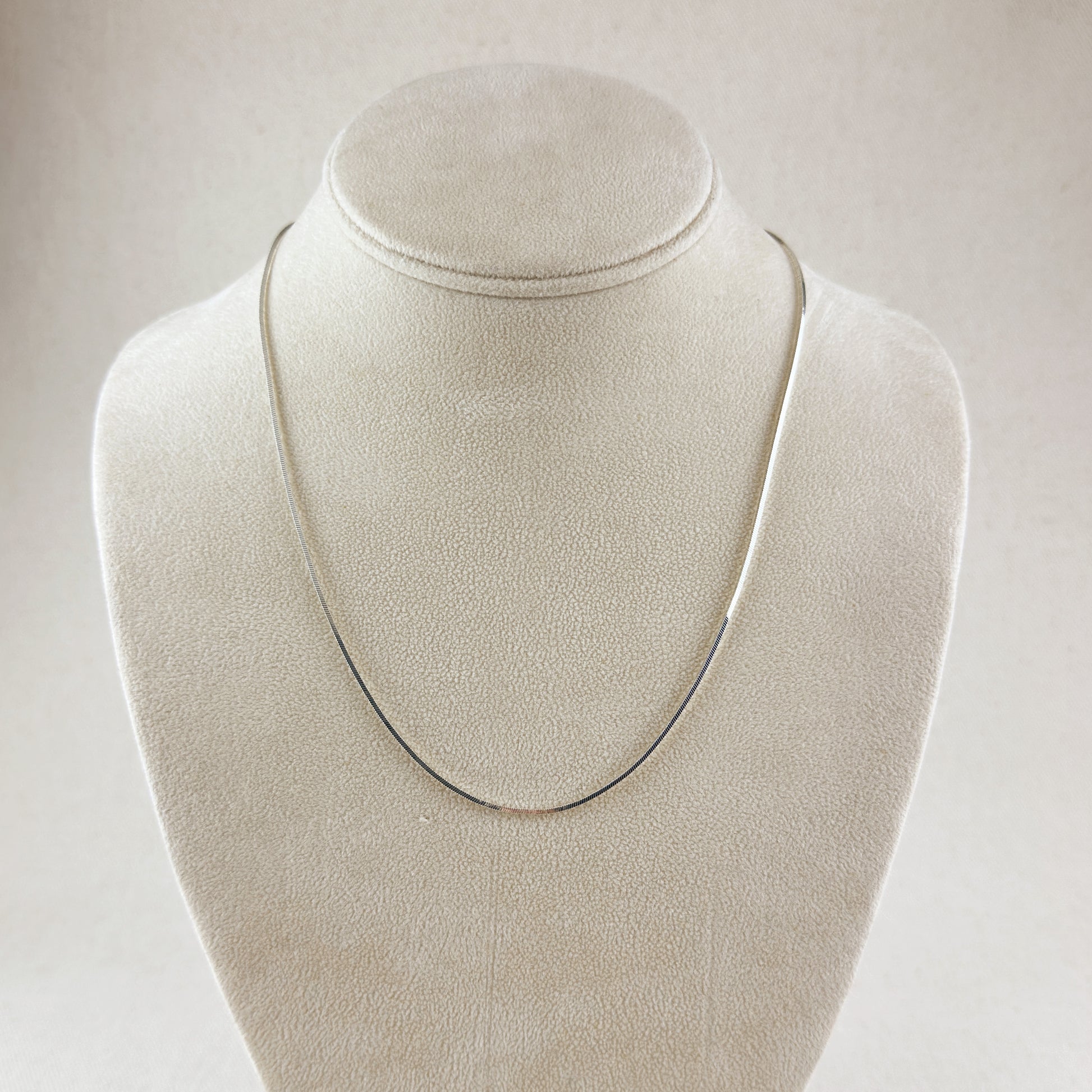 Sterling Silver Square Herringbone Chain 1.0mm