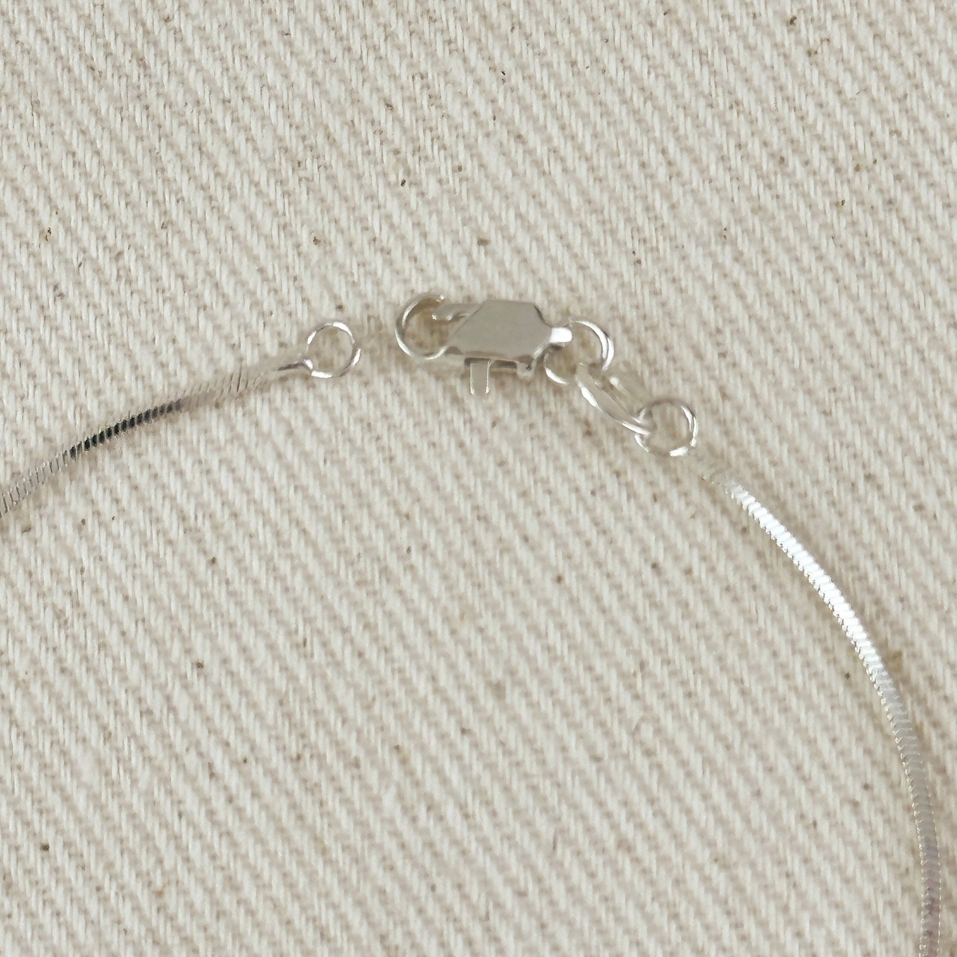 Sterling Silver Square Herringbone Bracelet 1.0mm