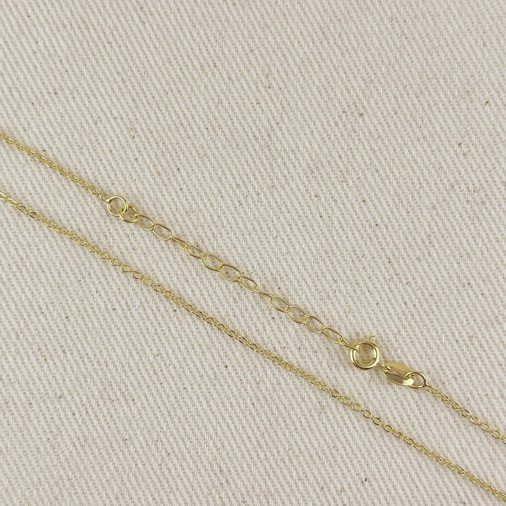 18k Gold Filled 1.45mm Cable Chain