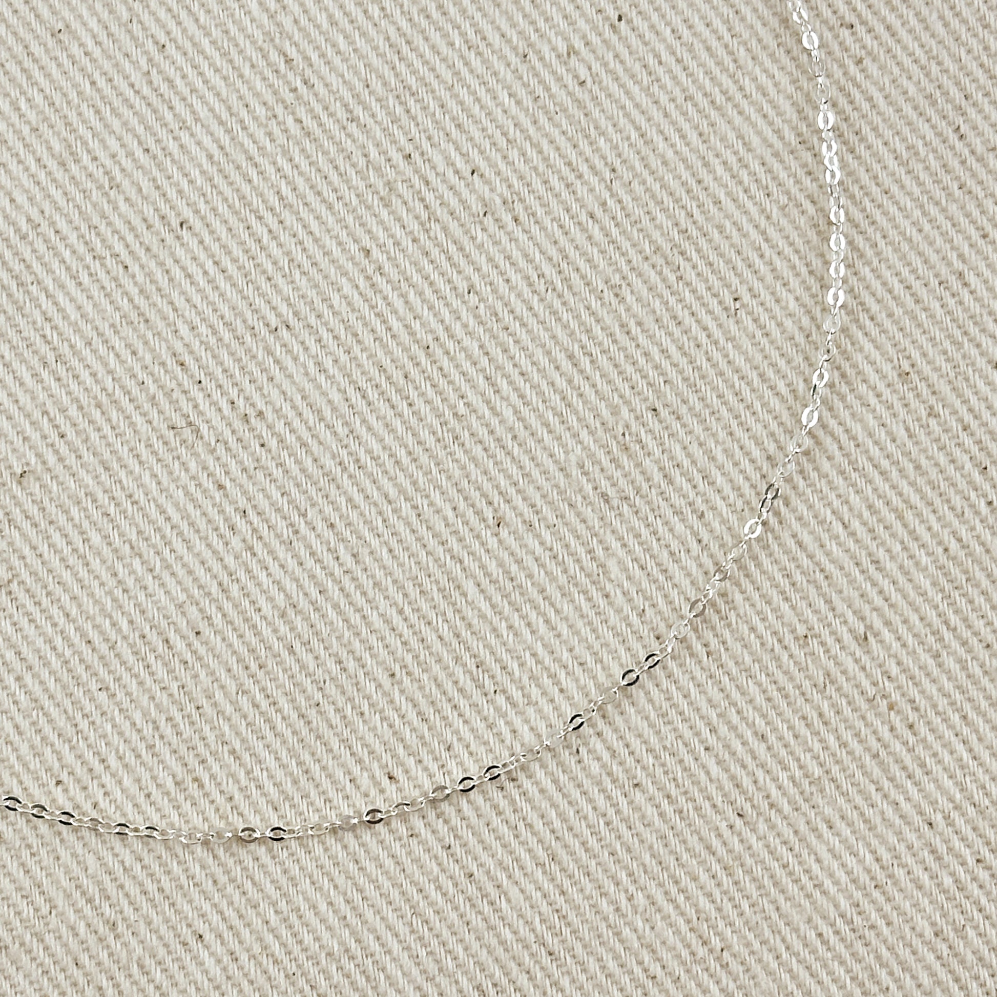 Sterling Silver Diamond Cut Forzatina Link 1.4mm