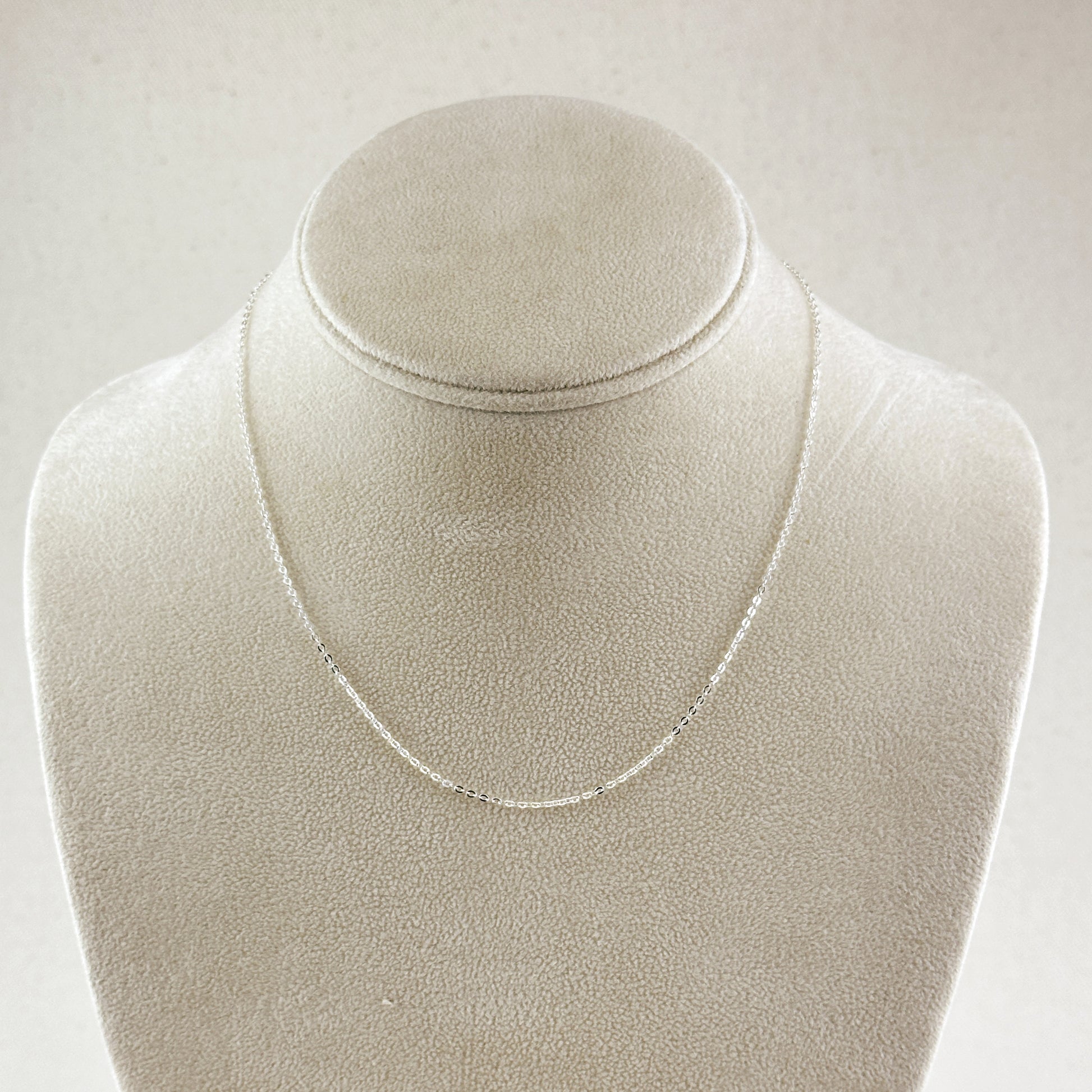 Sterling Silver Diamond Cut Forzatina Link 1.4mm