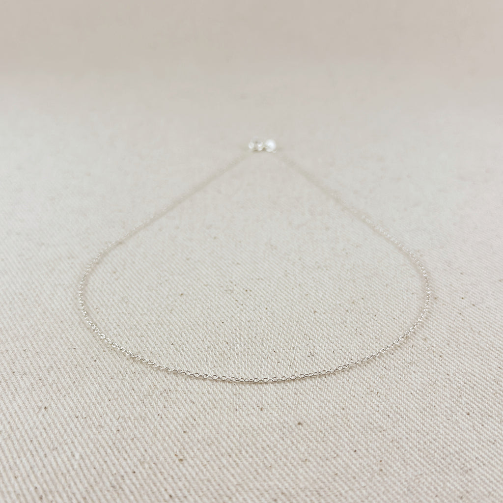 Sterling Silver Super Light Cable Chain 1.2mm