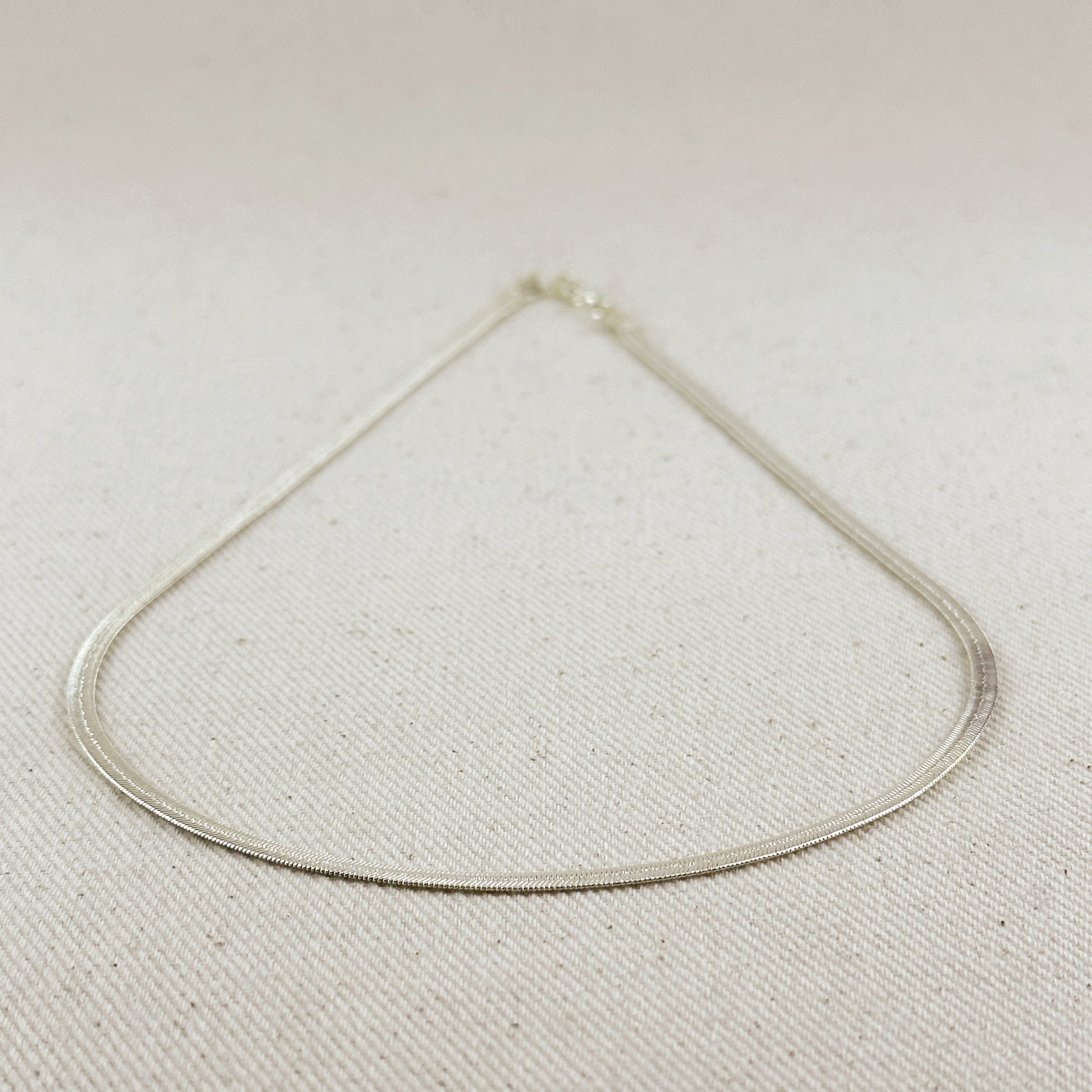 Sterling Silver Herringbone 3.1mm