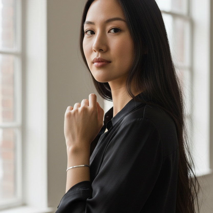 Sterling Silver Herringbone Bracelet 3.1mm