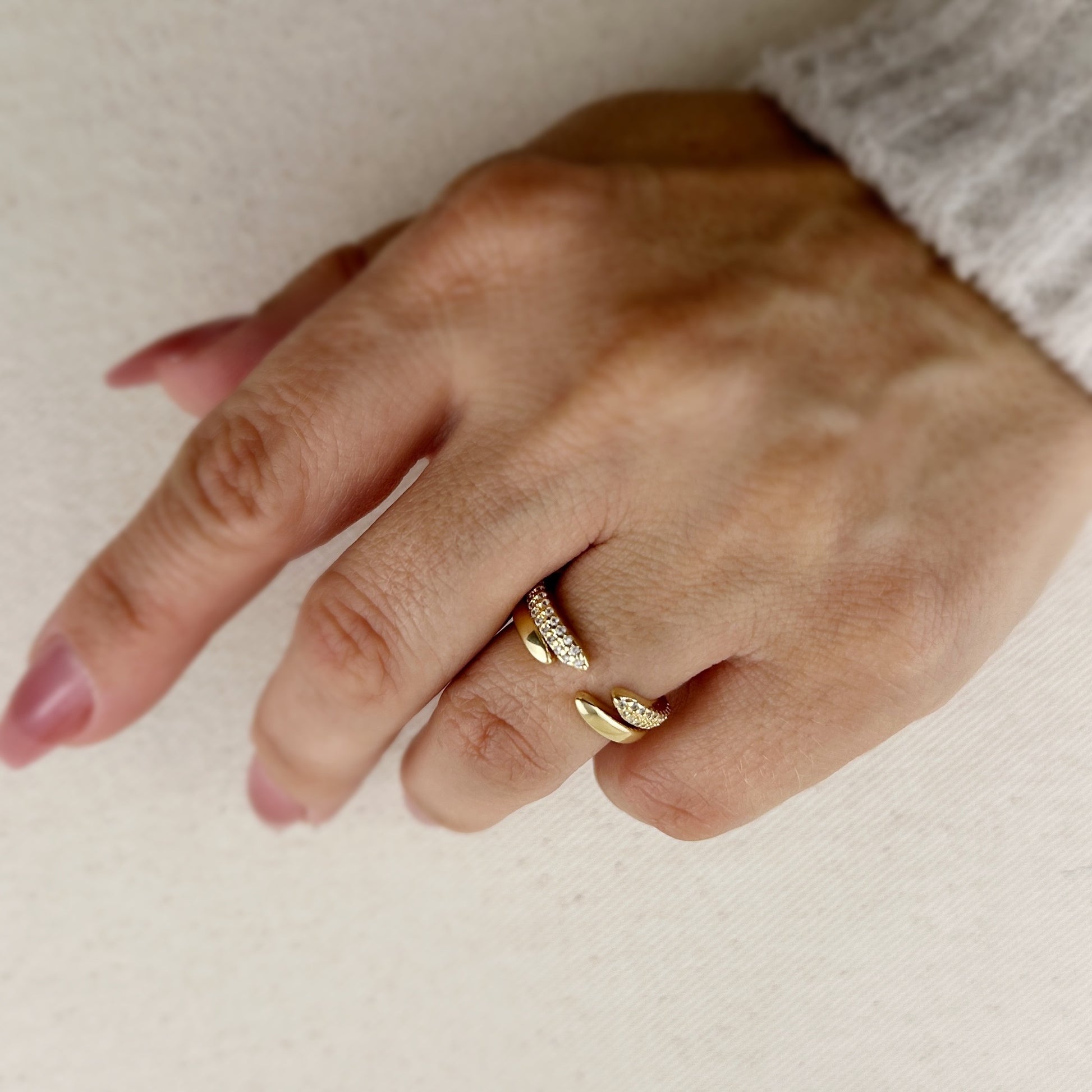 18k Gold Filled Open Top Stackable Ring – GoldFi