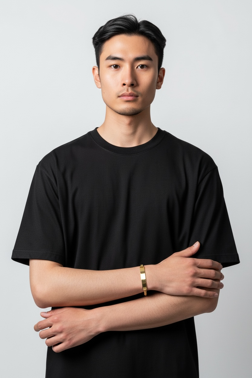 Chunky Plate Cuban Chain Unisex Bracelet