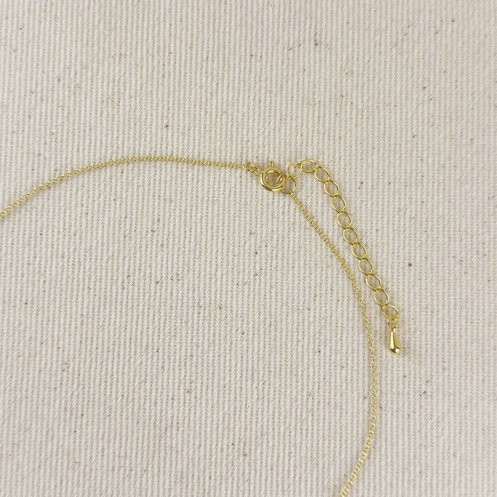 18k Gold Filled Safety Pin Necklace