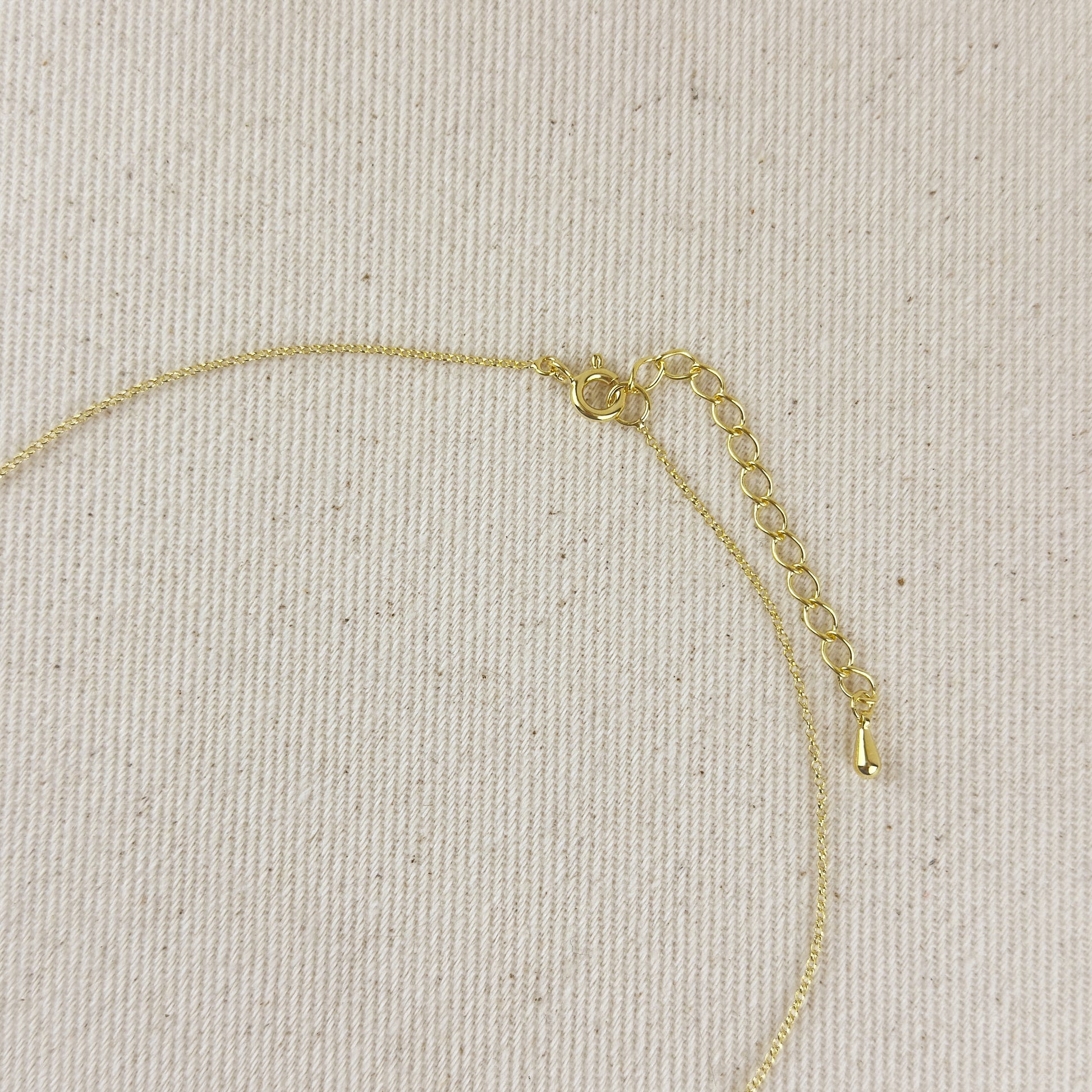 18k Gold Filled Safety Pin Necklace